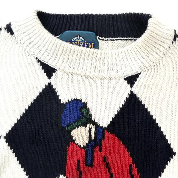 Golf Jantzen Knit Sport 80's Sweater Vintage - Picture 4 of 8